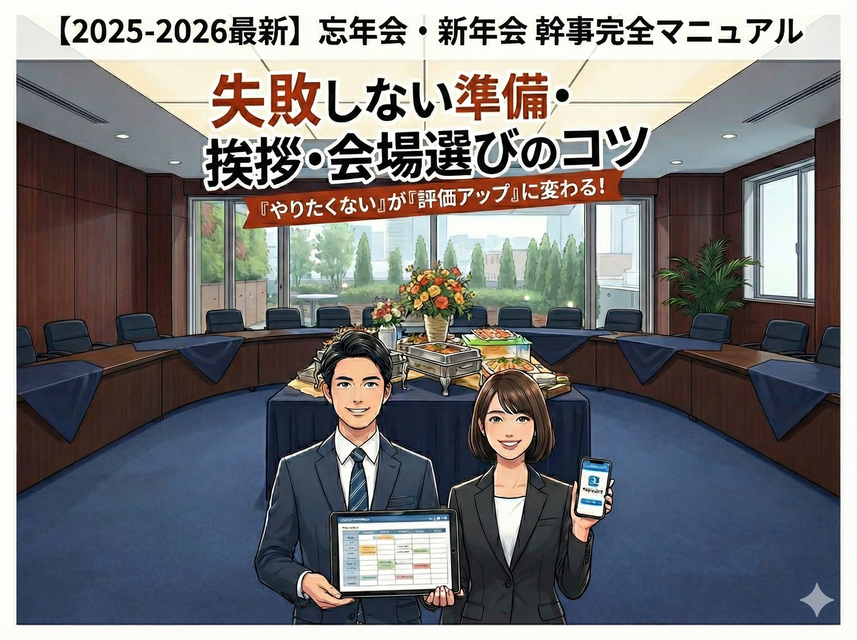 【2025-2026最新幹事マニュアル】会社の飲み会で失敗しない準備・会費集金・パワハラ対策まで