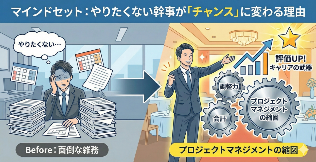 【マインドセット編】やりたくない幹事がチャンスに変わる理由