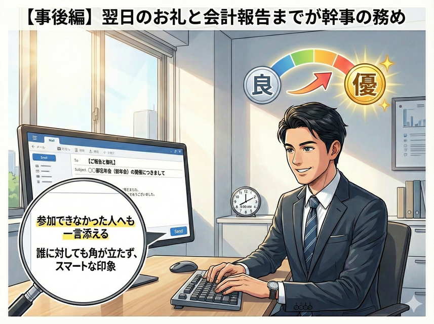 【事後編】翌日のお礼と会計報告までが幹事の務め