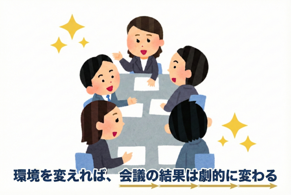環境を変えれば、会議の結果は劇的に変わる