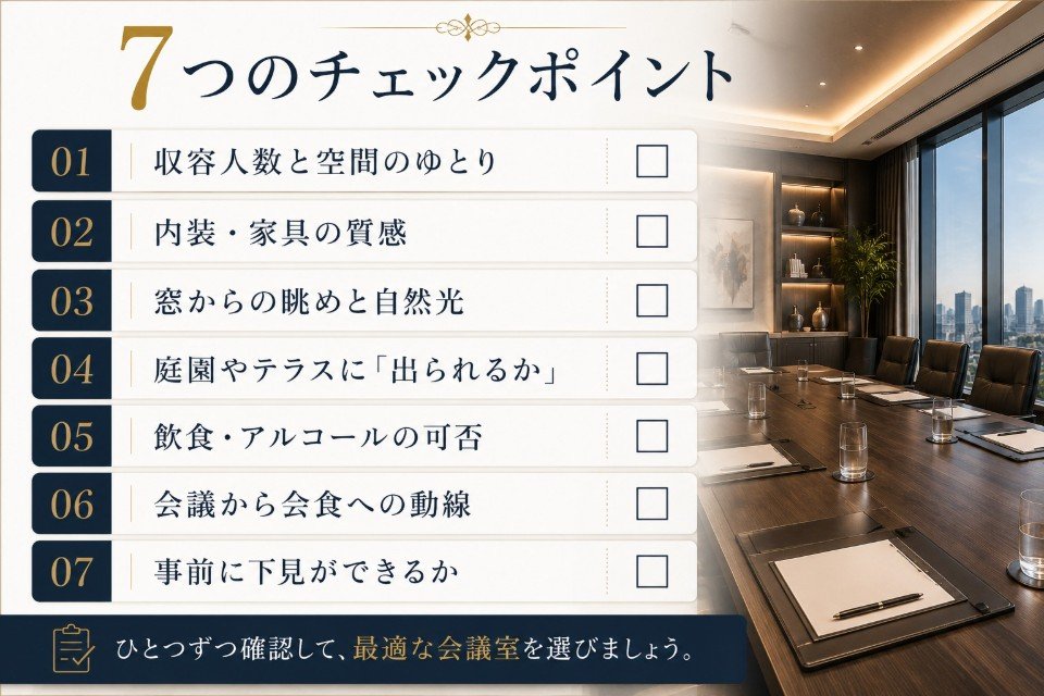 雰囲気重視で会場を選ぶ7つのチェックポイント